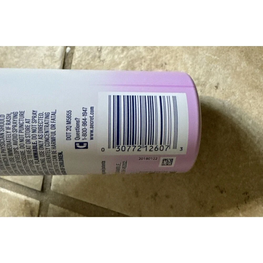 Secret Whole Body Deodorant Aluminum Free Spray, Lilac & Waterlily 3.5oz, NEW